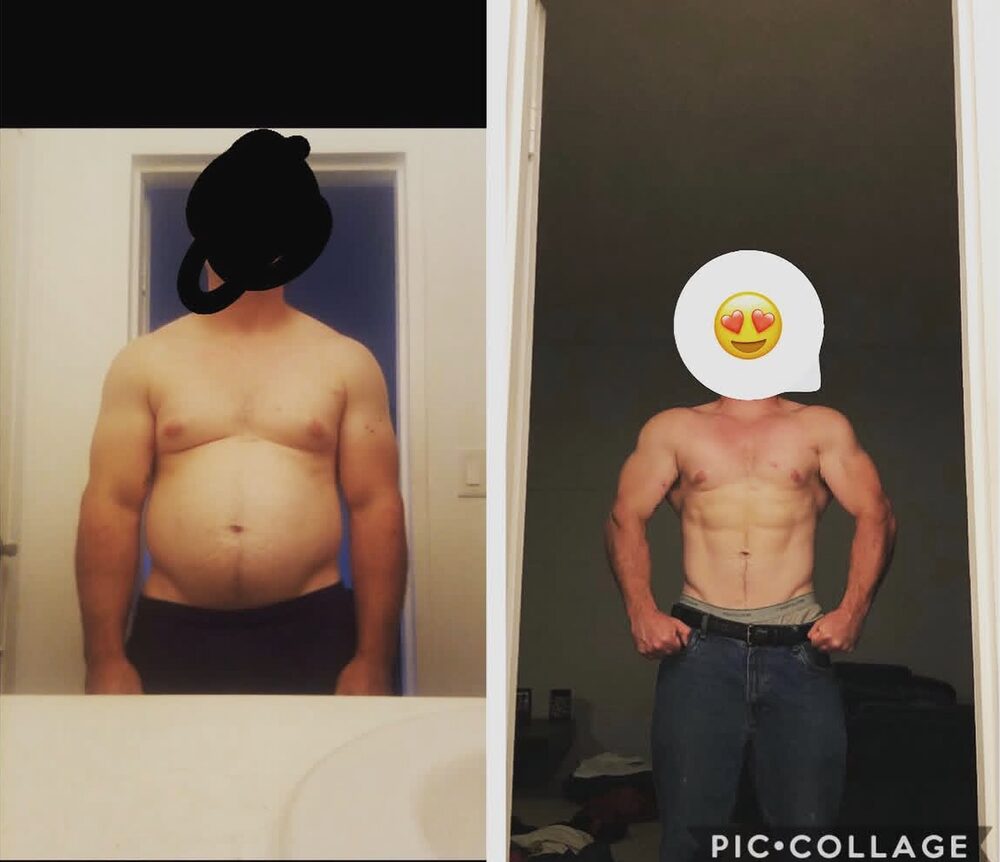 Commotion Fitness — 4-month before and after transformation of a friend mentored through Brad Oana's online program.